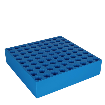 Support pour tubes à essai Ø16 mm – 81 emplacements (rangement)